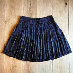 EUC Esprit navy blue polka dot skirt size 4